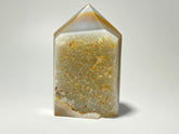 Agate geode obelisk